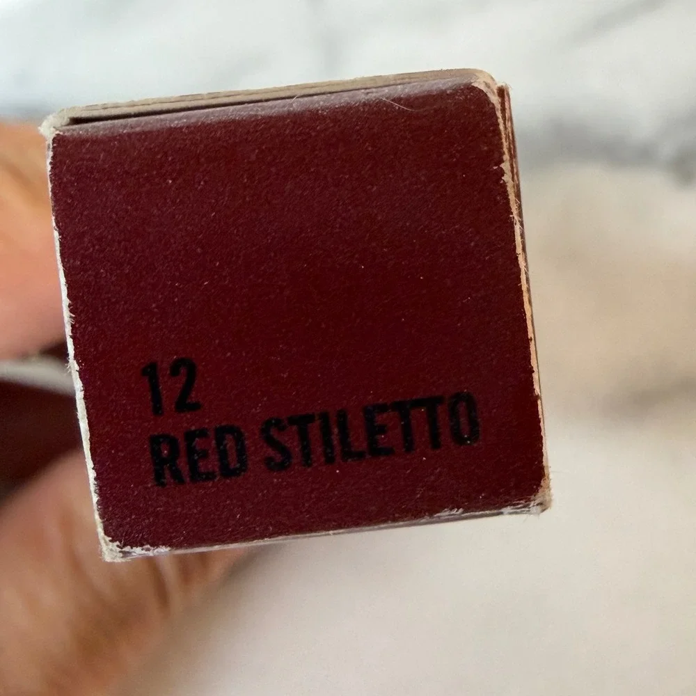 Flirt! Plushious Liquid Velvet Lipcolor 12‎ Red Stiletto 0.2oz New in Box